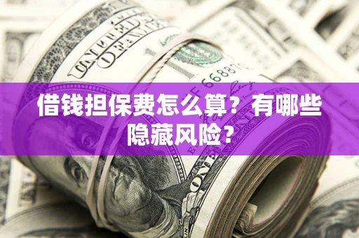 武汉借钱担保费怎么算？有哪些隐藏风险？