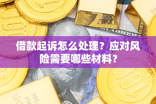 武汉借款起诉怎么处理？应对风险需要哪些材料？