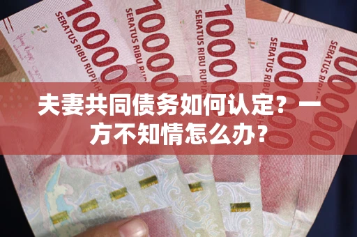 武汉夫妻共同债务如何认定？一方不知情怎么办？