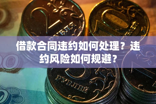 武汉借款合同违约如何处理？违约风险如何规避？