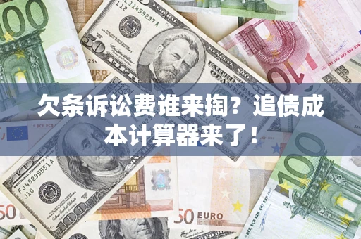 武汉欠条诉讼费谁来掏？追债成本计算器来了！