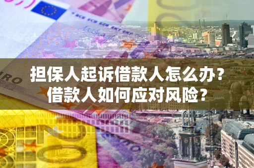 武汉担保人起诉借款人怎么办？借款人如何应对风险？
