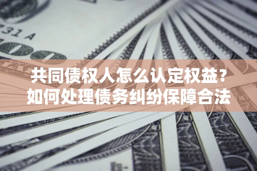 武汉共同债权人怎么认定权益？如何处理债务纠纷保障合法权益？