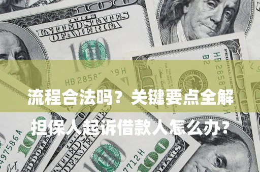 武汉

担保人起诉借款人怎么办？流程合法吗？关键要点全解析