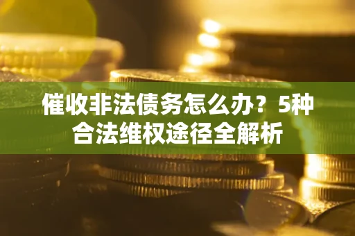武汉催收非法债务怎么办？5种合法维权途径全解析